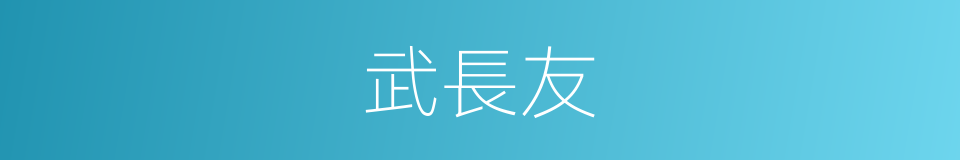 武長友的同義詞