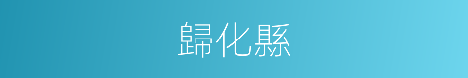 歸化縣的同義詞