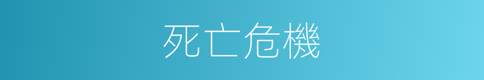 死亡危機的同義詞