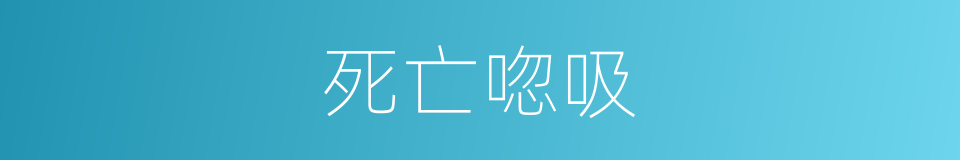 死亡唿吸的意思