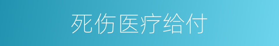 死伤医疗给付的同义词