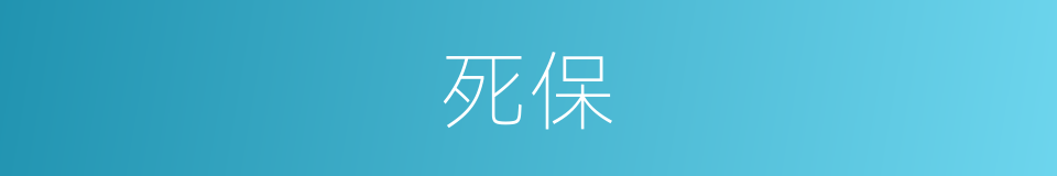 死保的同义词