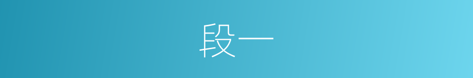段一的同义词