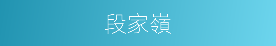 段家嶺的同義詞