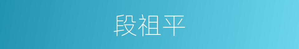 段祖平的同义词