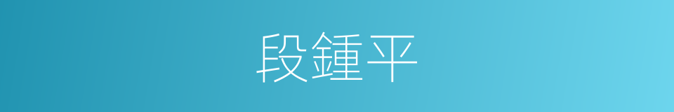 段鍾平的同義詞