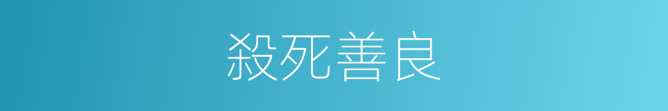 殺死善良的同義詞
