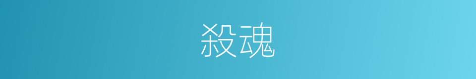 殺魂的同義詞