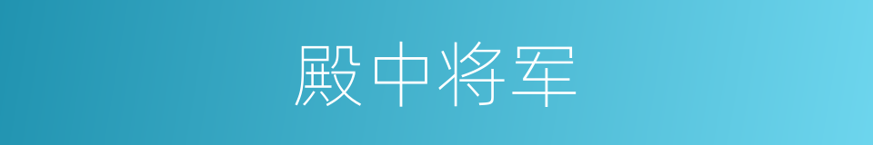 殿中将军的同义词