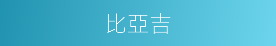 比亞吉的同義詞