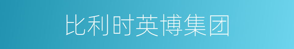 比利时英博集团的同义词