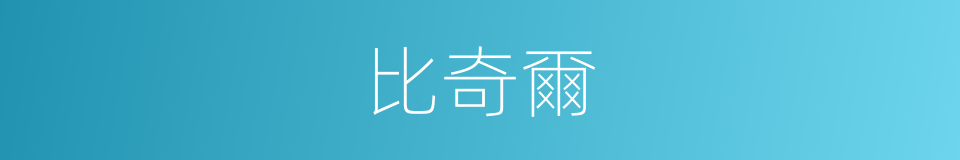 比奇爾的同義詞