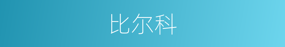 比尔科的同义词