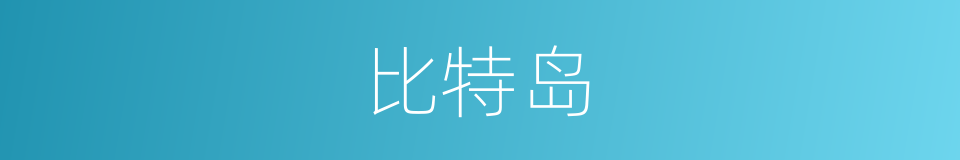 比特岛的同义词