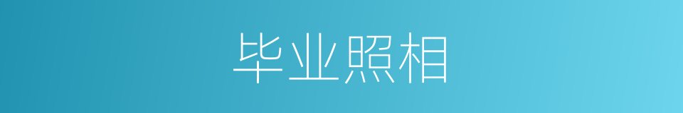 毕业照相的同义词