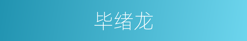 毕绪龙的同义词