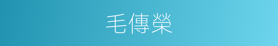 毛傳榮的同義詞