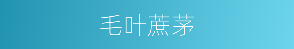 毛叶蔗茅的同义词