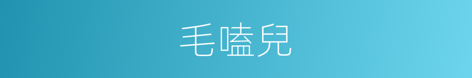 毛嗑兒的同義詞