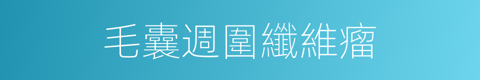 毛囊週圍纖維瘤的同義詞