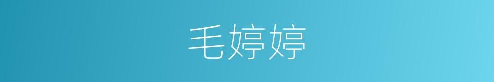 毛婷婷的同义词