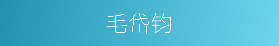 毛岱钧的同义词