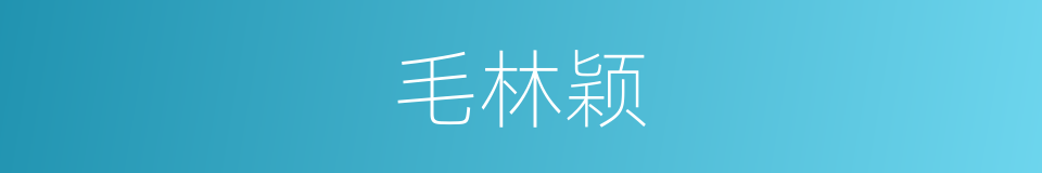 毛林颖的同义词