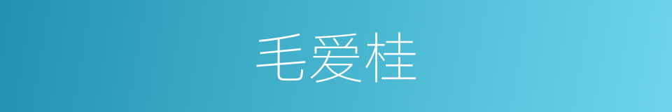 毛爱桂的同义词