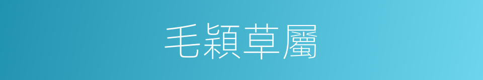 毛穎草屬的同義詞