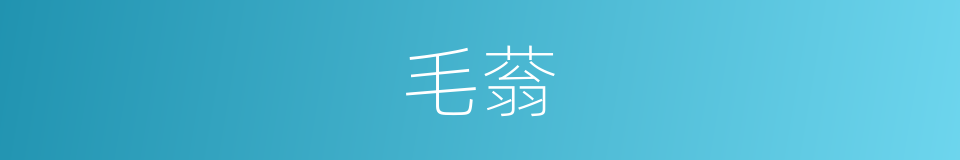 毛蓊的同义词
