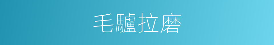 毛驢拉磨的同義詞