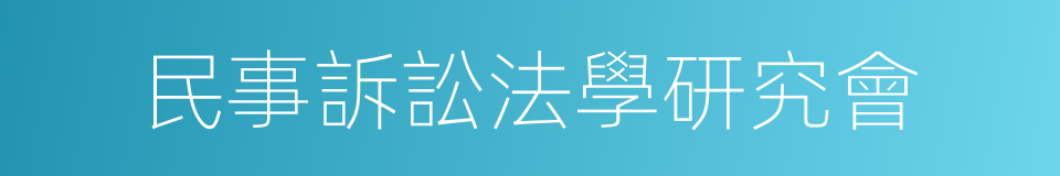 民事訴訟法學研究會的同義詞