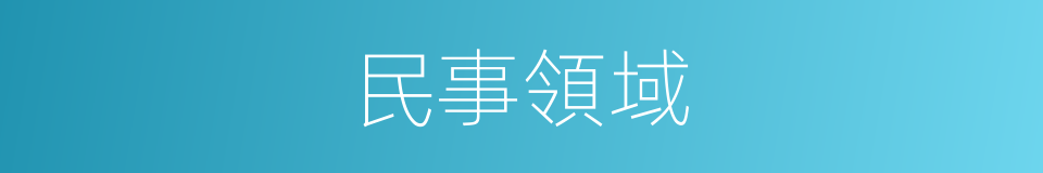 民事領域的同義詞
