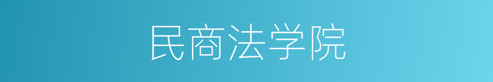 民商法学院的同义词