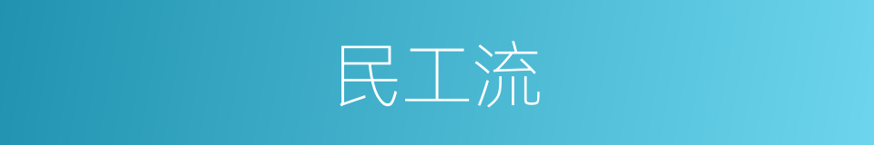 民工流的同义词