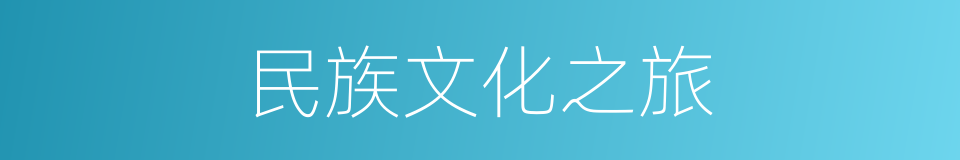 民族文化之旅的同义词