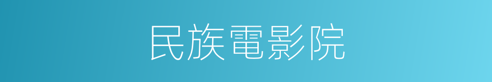 民族電影院的同義詞