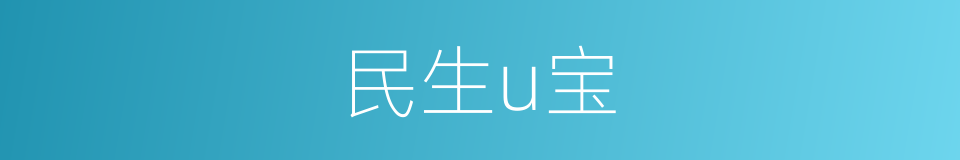 民生u宝的同义词