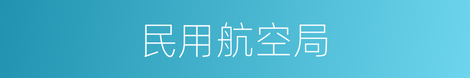 民用航空局的同义词