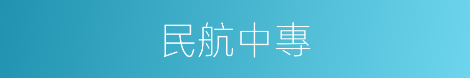 民航中專的同義詞