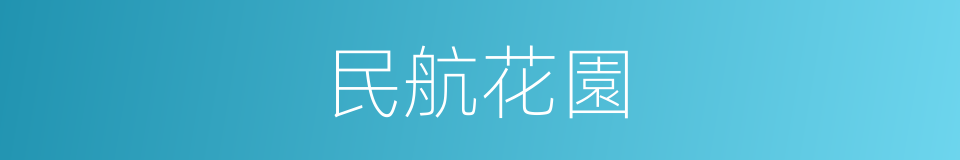民航花園的同義詞