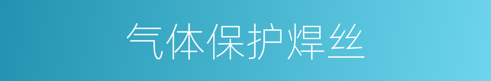 气体保护焊丝的同义词