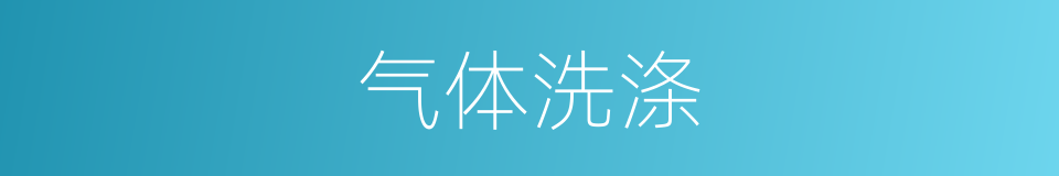 气体洗涤的同义词