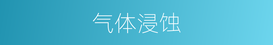 气体浸蚀的同义词