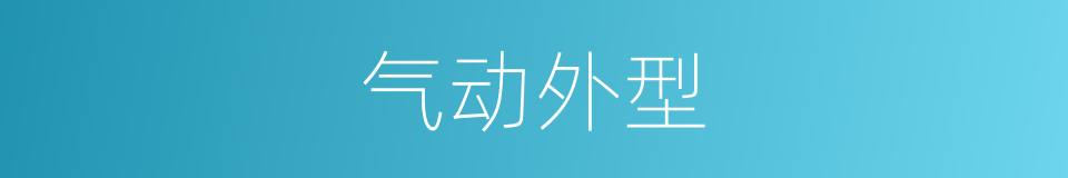 气动外型的同义词
