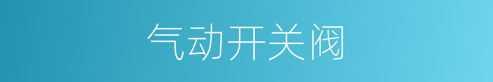 气动开关阀的同义词