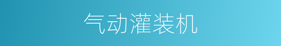 气动灌装机的同义词