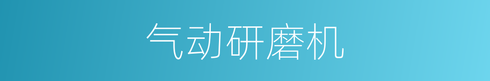 气动研磨机的同义词