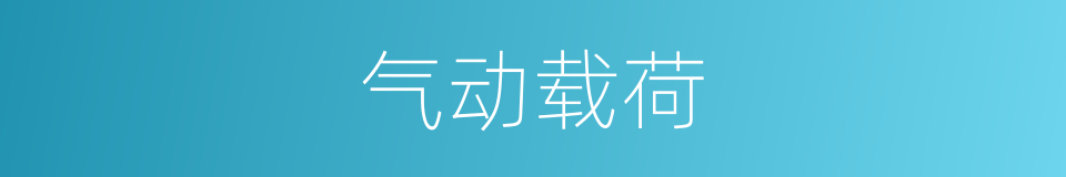 气动载荷的同义词