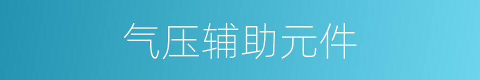 气压辅助元件的同义词